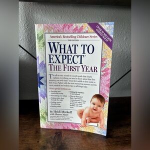What to Expect The First Year Book -Parenting Guide (White, Purple, Pink)